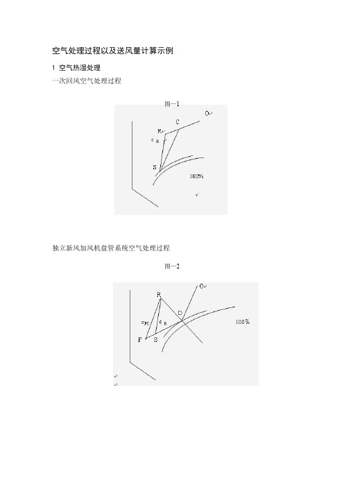 空气处理过程以及送风量计算示例