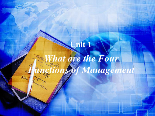 What are the Four Functions of Management