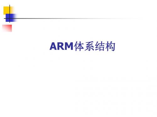 [计算机软件及应用]ARM体系结构