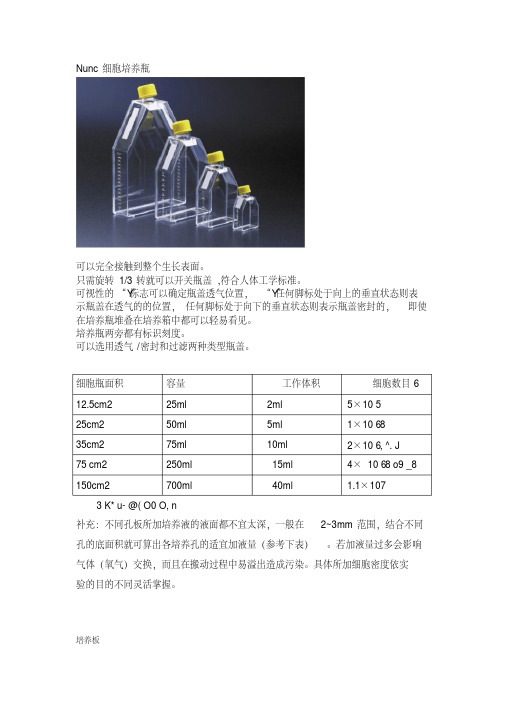 (完整word版)培养瓶培养皿培养板详解及图谱