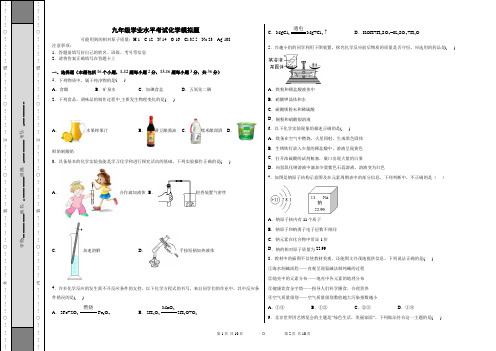 山东省禹城九年级化学中考模拟试题及答案(1)