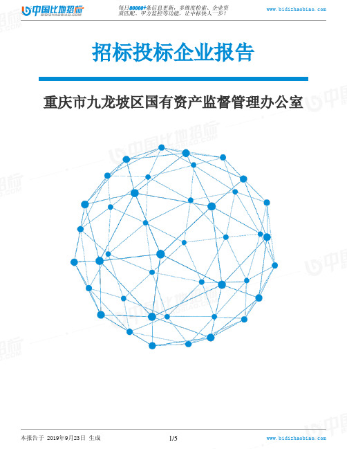 重庆市九龙坡区国有资产监督管理办公室_招标190923