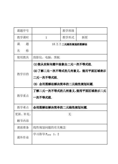 18-2-2二元线性规划的图解法