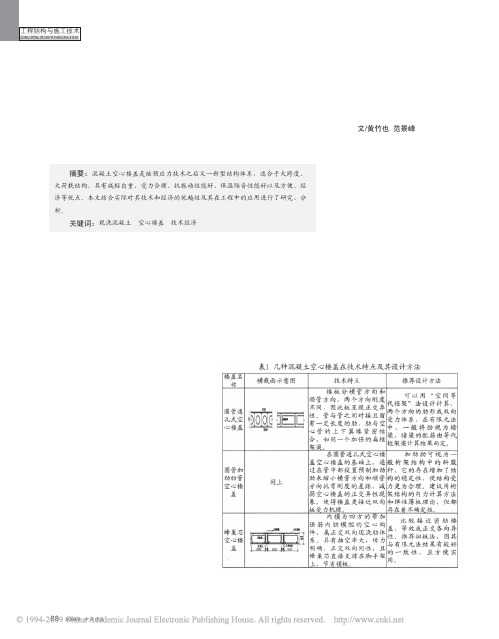 混凝土空心楼盖的技术经济可行性分析