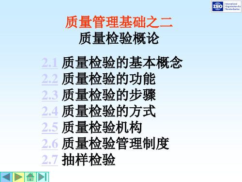 质量检验的功能与步骤