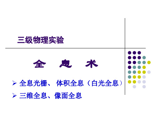 什么是全息光栅透射光栅