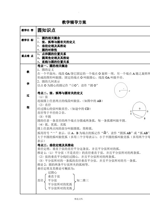 初三圆的教案