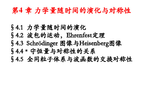 曾谨言量子力学第4章