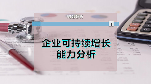 企业可持续增长能力分析