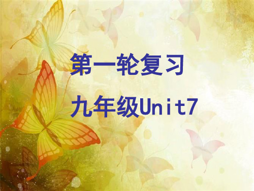 Unit7复习课件2023年人教版新目标九年级英语全册