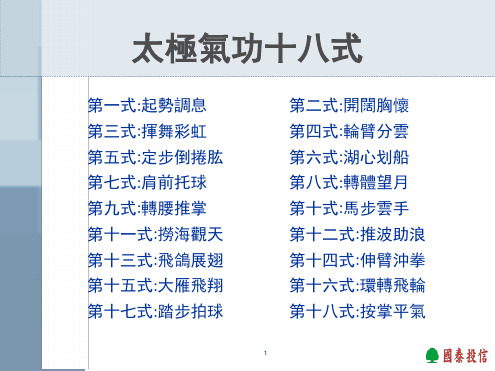 太极气功18式