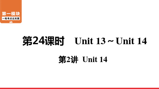 2021年人教版中考英语一轮过关   九年级全一册 第24课时 第2讲 Unit 14 课件