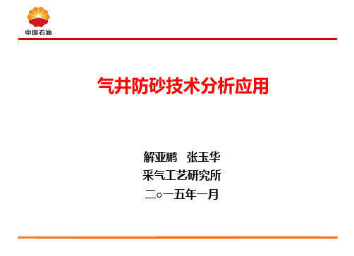 气井防砂技术分析应用