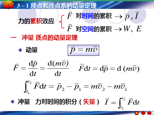 质点和质点系的动量定理