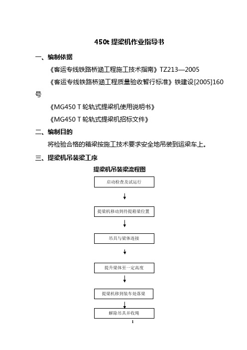 900t提运架设备作业指导书