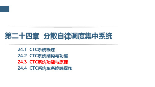 24.3  CTC系统功能与原理