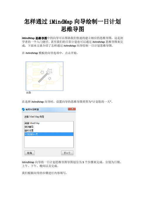 怎样通过iMindMap向导绘制一日计划思维导图