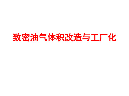 油气井压裂增产工艺及新发展-致密油气体积改造与工厂化