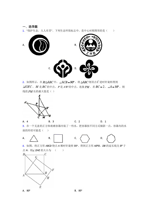 【鲁教版】初三数学上期中试卷(带答案)