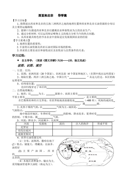 西亚、北非学案