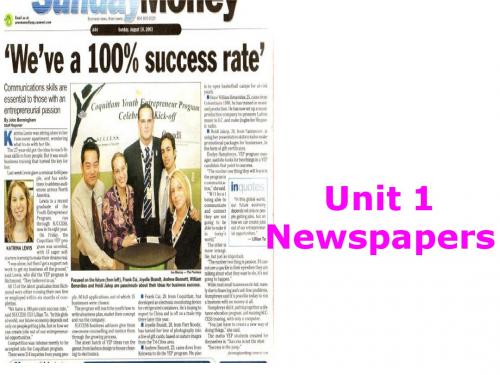 英语:Unit 1 Newspapers Language课件(广州牛津八年级上)