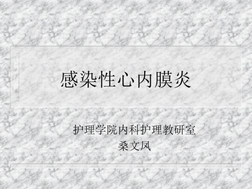 感染性心内膜炎ppt课件
