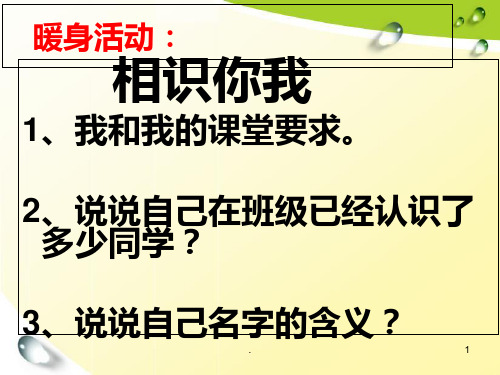 《心理健康》第一课PPT课件