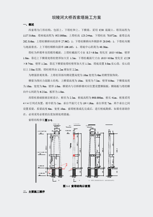 水利施工组织设计-主塔施工方案基础