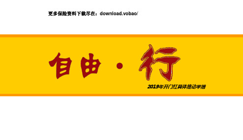 2019年保险公司开门红具体推动举措24页-PPT精选文档