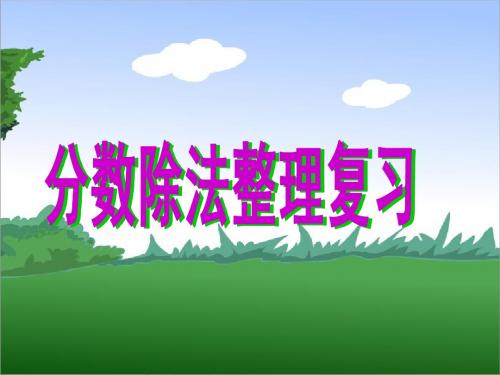 分数除法整理复习