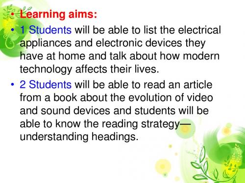 M7 unit 1 reading 公开课