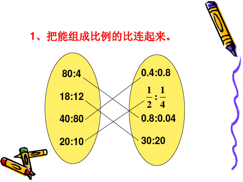 比例的意义和基本性质练习课ppt课件