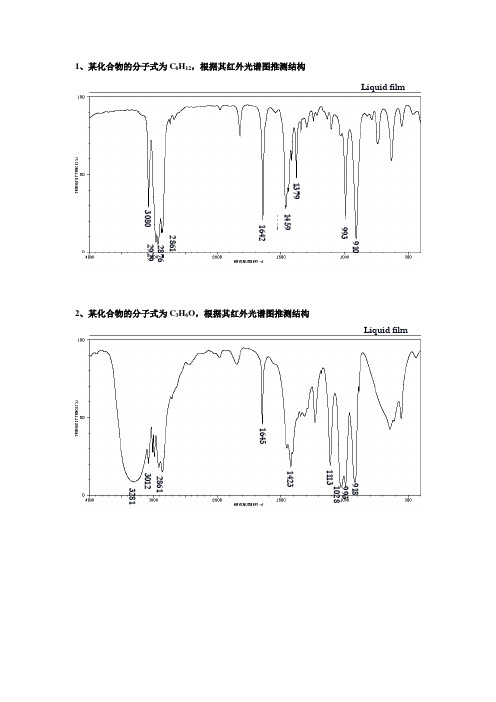 红外光谱解析实例