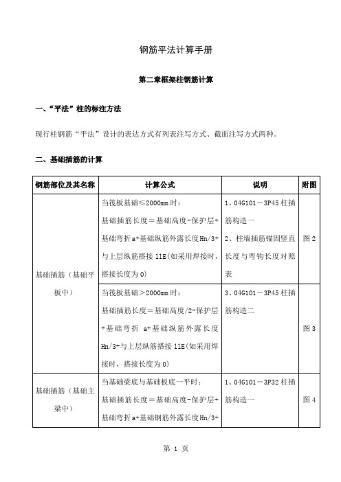 1771940钢筋平法计算手册柱word资料11页