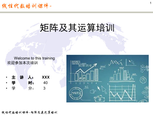 线性代数培训课件2-矩阵及其运算培训