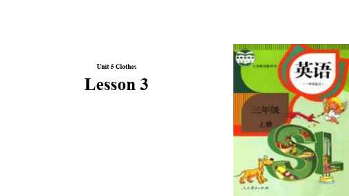 三年级上册英语课件-Unit 5 Clothes Lesson 3|人教新起点(2018秋)(共14张PPT)