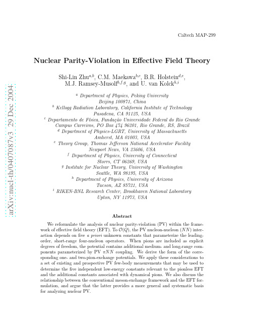 Nuclear Parity-Violation in Effective Field Theory