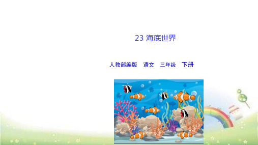 《海底世界》课件下载(共33张ppt)