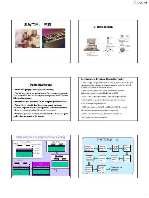 第三章 微纳制造技术_光刻