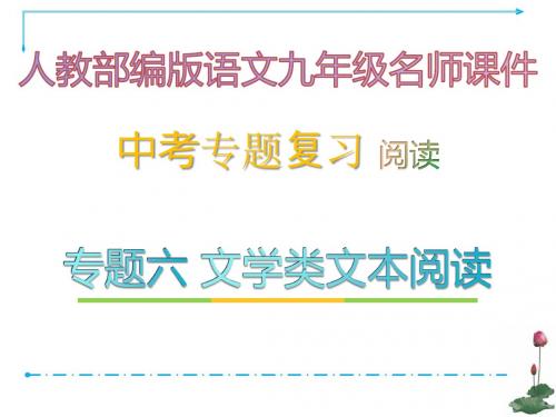 中考专题复习·6 文学类文本阅读 1.考情真题(六)_人教部编版语文九年级名师课件