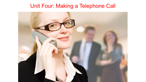 Unit 4 Making a telephone call