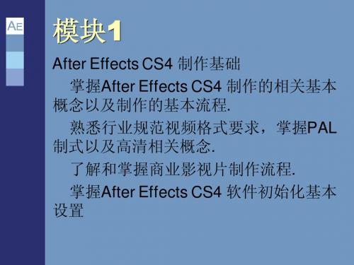 After Effects CS4 制作基础