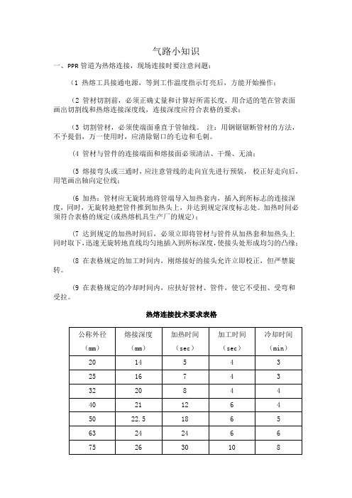 气路小知识,PPR管连接,小储气罐,三联件