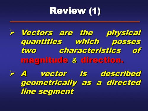 传递现象 Transport phenomenon Lesson 2 - Vectors and Tensors in Cartesian Coordinates (II)