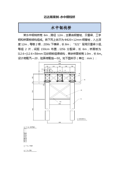 迈达斯案例-水中钢栈桥