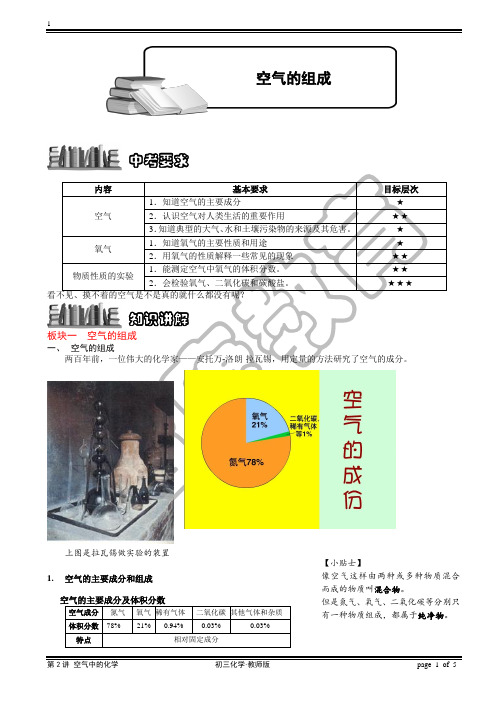 空气+氧气讲义