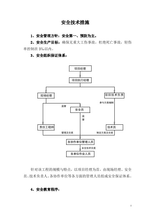 施工安全技术保证措施