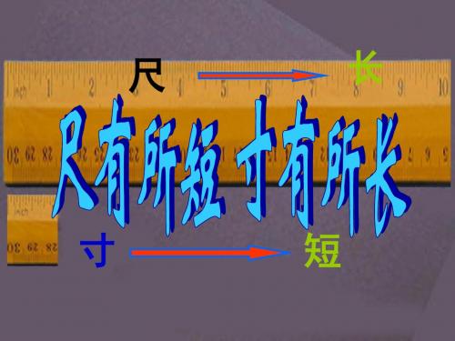 新版人教版四年级语文第一学期上册28公开课课件.尺有所短寸有所长