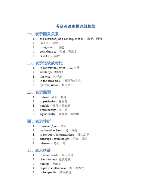 考研英语高频词组总结33