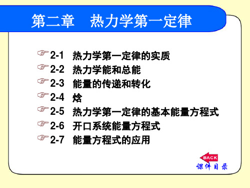 02章：热力学第一定律 工程热力学课件(第四版)